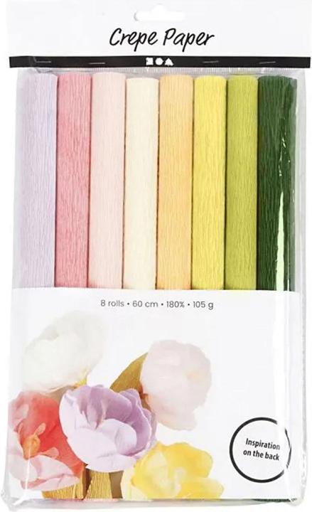 Creativ Company Krepppapier Pastell (105 g/m², 8 x)