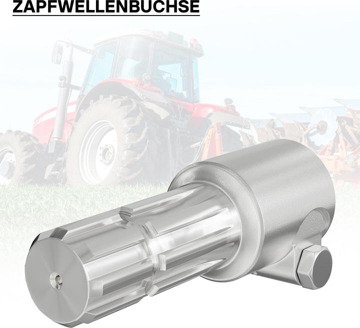 Immagine prodotto Wiltec Albero cardanico 175 mm boccola supporto albero scanalato 1 3/4" Z20 per albero di uscita 8-32x38x6 (Accessori per trattori)