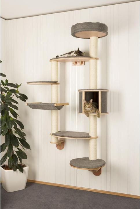 Actual product image Kerbl Wall scratching post Dolomit XL Tofana (185 cm, Grey)