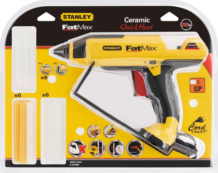 Actual product image Stanley Pistolet do kleju FatMax Pro GR100R 200 W