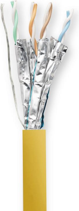 Produktbild Vivolink PROCAT70 Netzwerkkabel 70 m Cat6a F/FTP (FFTP) Gelb (F/FTP, CAT6a, 70 m)