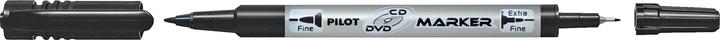 Pilot Permanent marker "Marker Twin" CD/DVD, black (Black, 0.80 mm, 1 x)