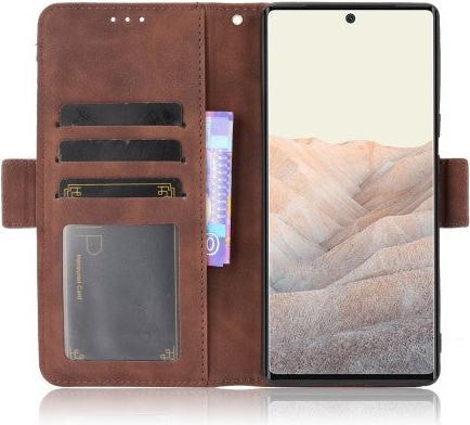 Immagine prodotto Cover-Discount Google Pixel 6 - Custodia con molti slot per carte di credito marrone (Google Pixel 6)