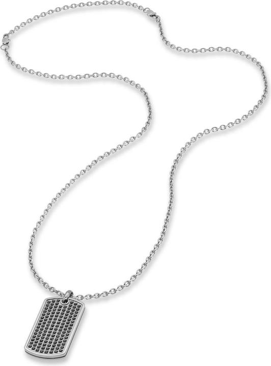 Produktbild Save Brave SBN-GARETT-ZI-BK Herren Halskette 50cm, verstellbar (Acero inoxidable)