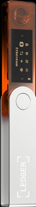 Actual product image Ledger Nano X - Orange (Litecoin, Dash, Bitcoin, Dogecoin, Ethereum Classic)