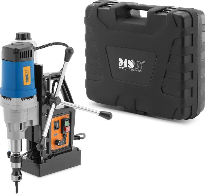MSW Magnetbohrmaschine Magnetkernbohrer 1680 W 300 U/min Weldon-Schaft 19 mm Laser