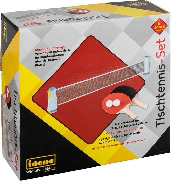 Image du produit Idena Set de ping-pong Filet,2 raquettes,2 balles