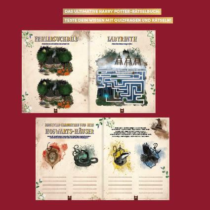 Produktbild Das inoffizielle Harry Potter-Rätselbuch. Über 100 Quizfragen, Bilderrätsel, Labyrinthe und mehr zu (Deutsch, Marisa Hart, Lillian Hart, Juliana Dörstel, 2024)