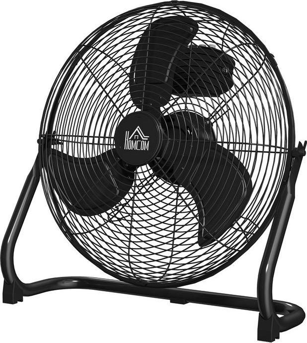 Swisshandel24 Tischventilator Elektrischer Ventilator mit 4 Geschwindigkeitsstufen, Schwarz (65.32 dB)