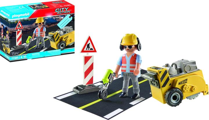 Produktbild Playmobil Bauarbeiter mit Kantenfräser (71185, Playmobil City Action)