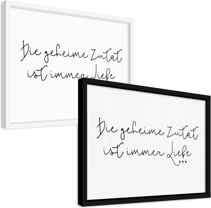 Produktbild Trenddeko Die geheime Zutat ist immer Liebe (24 x 30 cm)