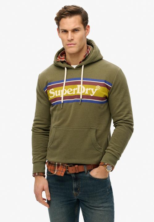 Produktbild Superdry Lässiges Hoodie mit Venue-Logo und Streifendesign (XL)
