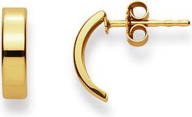 Immagine prodotto Natsumi Schmuck Orecchini piatti in oro giallo 18K/750 (Oro giallo 750/18 K Oro giallo)