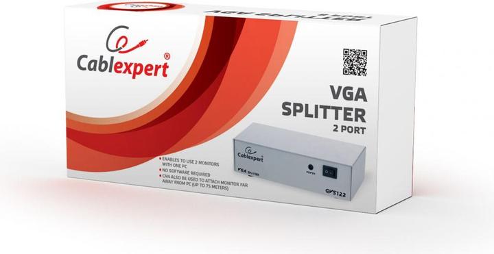 Actual product image Gembird GVS122 VGA video splitter (0.65 m, VGA)