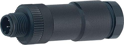 Immagine prodotto Schubiger Connettore per cavi serie 713 a 4 pin, M12, spina, dritto, poli - 4, terminale a vite, portacavi