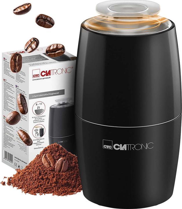 Produktbild Clatronic Kaffeemühle elektrisch, Edelstahl-Schlagmesser, 150 W