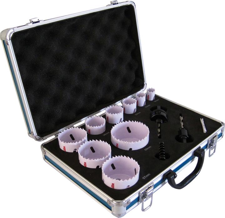 Actual product image Makita Hole saw set (68 mm, 38 mm, 57 mm, 29 mm, 22 mm, 35 mm, 54 mm, 51 mm)