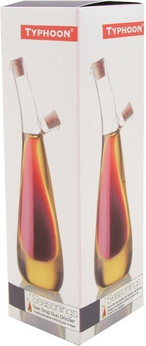 Actual product image Typhoon Tear Drop Glass Duo Oil and Vinegar Drizzler, Ceramic, 9 x 9 x 30 cm (1401361 ml)