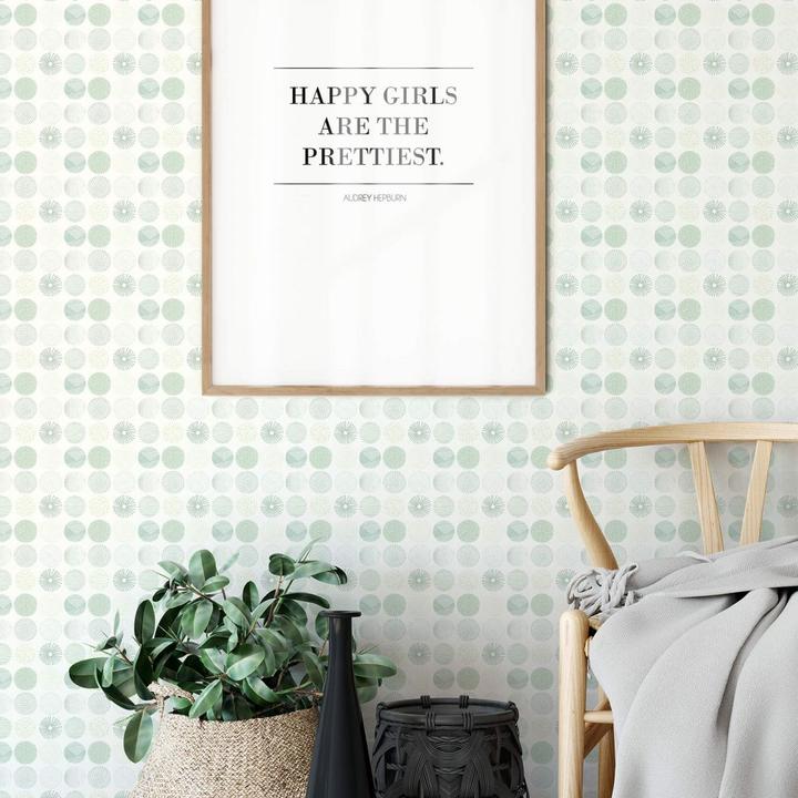 Produktbild Trenddeko Audrey Hepburn - Happy Girls are the prettiest 02 (80 x 100 cm)