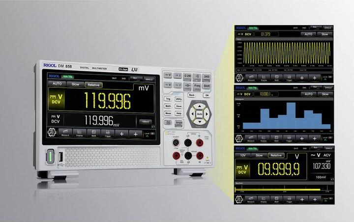 Produktbild Rigol DM858 Tisch-Multimeter digital CAT I 1000 V, CAT II 300V Anzeige (Counts): 500000 (CAT I 1000V, CAT II 300V)