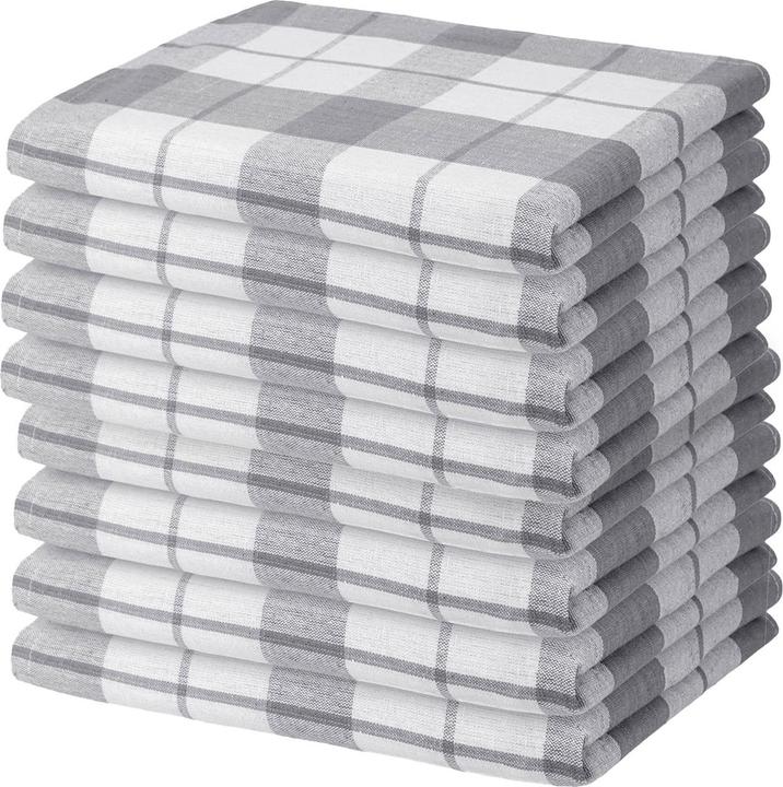 Casativo Set of 8 kitchen towels, tea towels made from 100% cotton (50 x 70 cm)