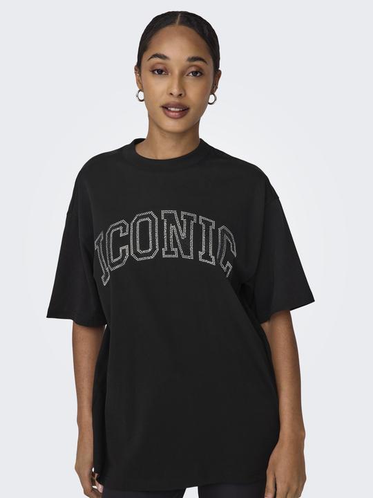 Actual product image Only Regular fit Round neck Low shoulder T-shirt T-shirt (S)