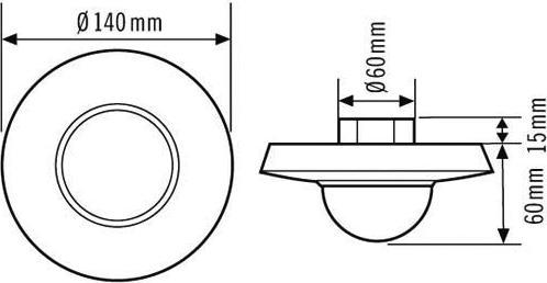 Produktbild Esylux Deckenbewegungsmelder MD 3i/24 (4 m)