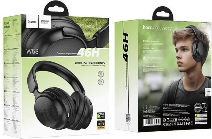 Actual product image Hoco W53 Tone Headset In-Ear Wireless Bluetooth Schwarz (30 h, Wireless)