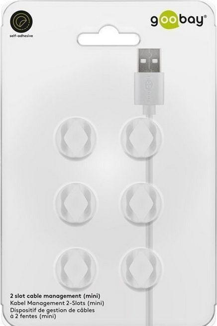 Produktbild Goobay 6er Set Kabel Management 2-Slots