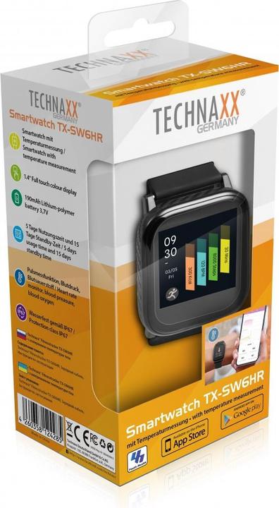 Actual product image Technaxx TX-SW6HR - 3.56 cm (1.4 inch) - Touchscreen (39 mm)