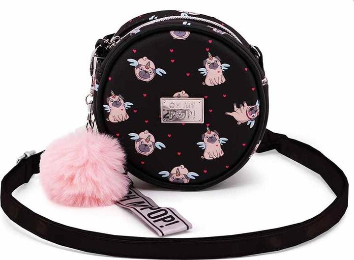Oh My Pop! Small Round Shoulder Bag Pug