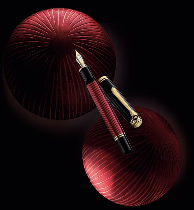Actual product image Pelikan Sovereign (Black, Gold, Red, 1 x)