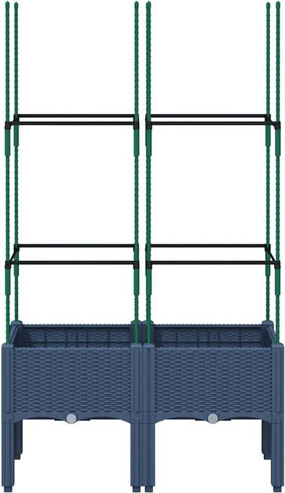 Produktbild VidaXL Pflanzkübel mit Rankgitter PP
