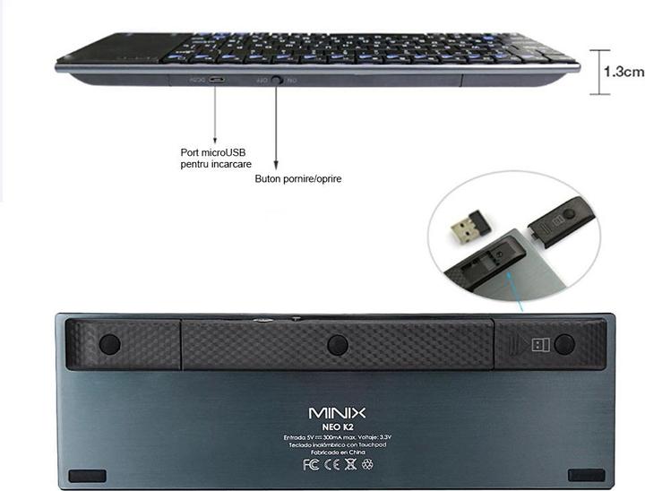Actual product image Minix Neo K 2 (DE, Wireless)