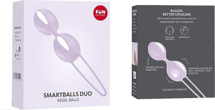 Actual product image Fun Factory Spass Fabrik - Smartballs Duo Basin White / Pastel Purple