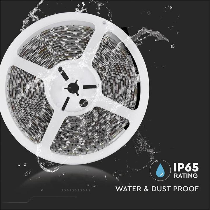 Produktbild V-TAC VT5050 LED Streifen SMD5050 60 LED 4500K IP65 5m (Weiss, 500 cm, Indoor)