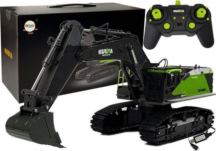Immagine prodotto Lean Toys Escavatore R/C verde 1:14 HUINA