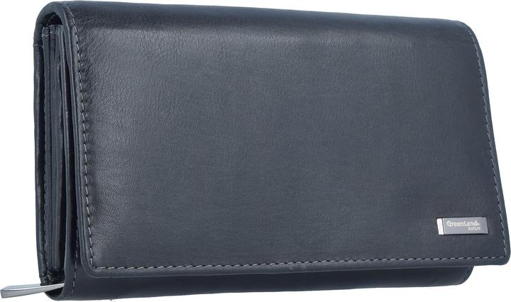 Immagine prodotto Greenland Nature Portafoglio in nappa nera RFID 16 cm