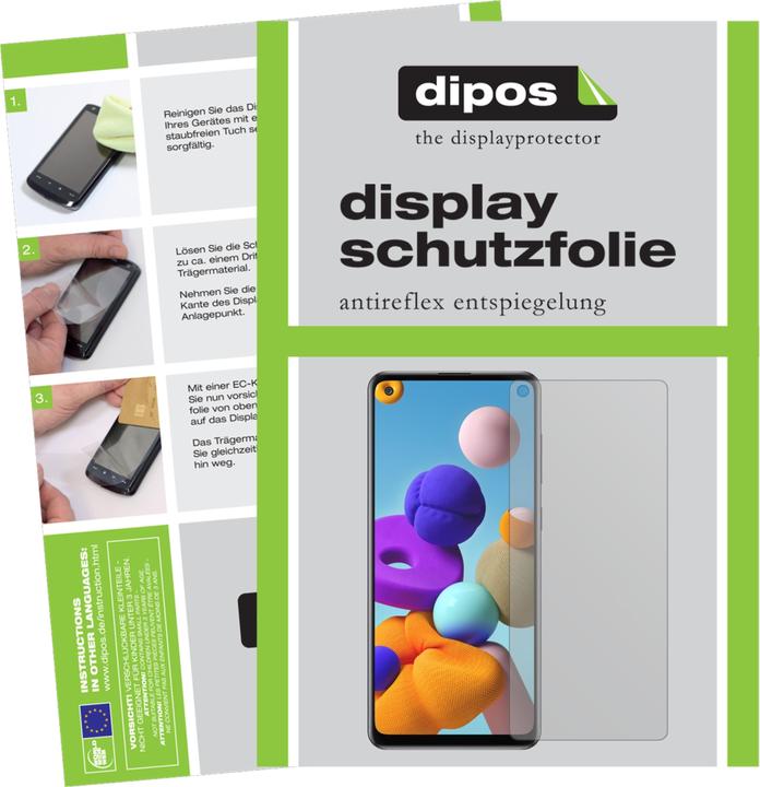 Actual product image Dipos Screen Protector Anti-Glare (1 Piece, Samsung Galaxy A21s)