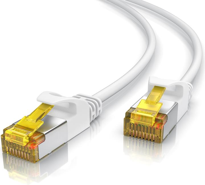 Actual product image Primewire Network cable CAT.7, RJ-45, Ethernet, Slim patch cable Cat 7, Gigabit cable, 10000 Mbit LAN cable (U/FTP, CAT7, 3 m)