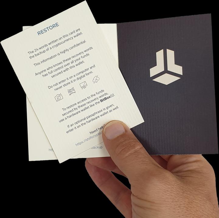 Produktbild Shift Crypto Backup Cards