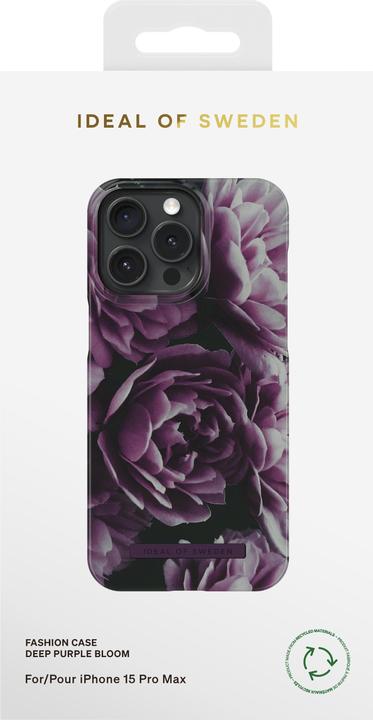 Produktbild iDeal Of Sweden iPhone 15 Pro Max Case, Deep Purple Bloom (Apple iPhone 15 Pro Max)