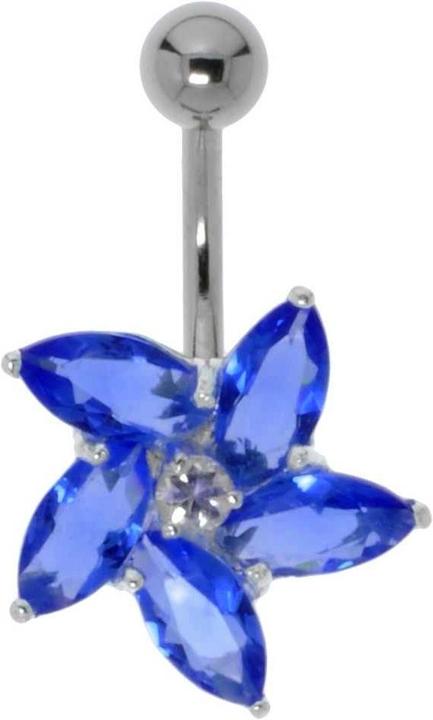 Bijouteria Bauchpiercing (Edelstahl, Silber 925, Zirkonia)