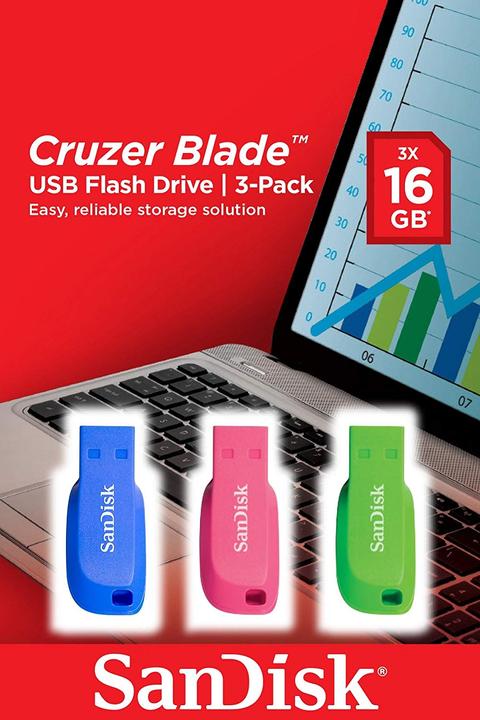 Actual product image SanDisk Cruzer Blade (16 GB, USB-A)