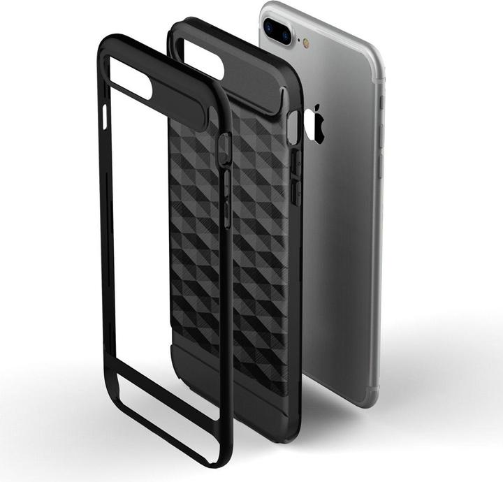 Produktbild König Design Apple iPhone 7 Plus Hülle Case Handy Cover Schutz Etui Schutzhülle Bumper Silber (Apple iPhone 7 Plus)