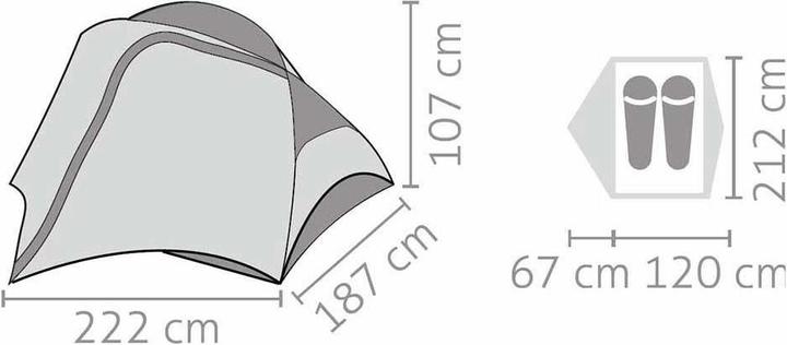 Produktbild Salewa Micra II (Kuppelzelt, 2.30 kg, 2 Personen)
