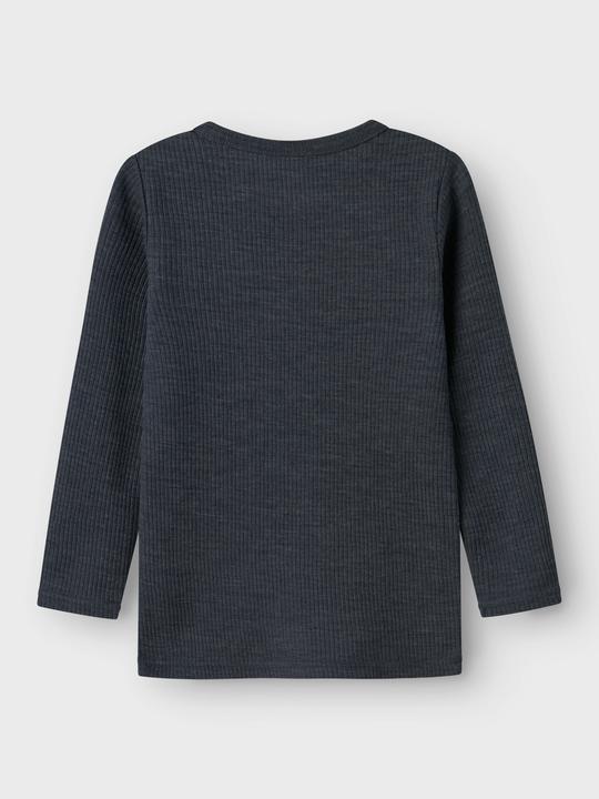 Actual product image Name it Nmnwax Wool Rib Ls Top Noos (104)