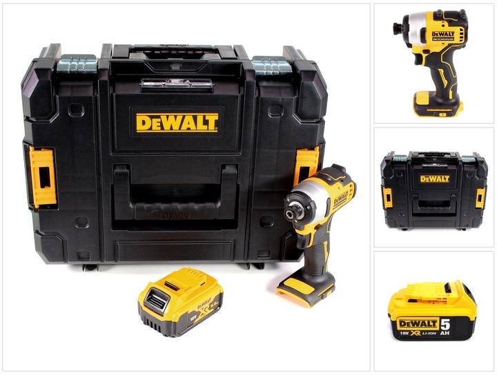 Actual product image DeWalt DCF 809 NT Battery impact wrench 18 V Brushless Li-Ion in T-STAK box + 1 x 5.0 Ah battery - without (Rechargeable battery operated)