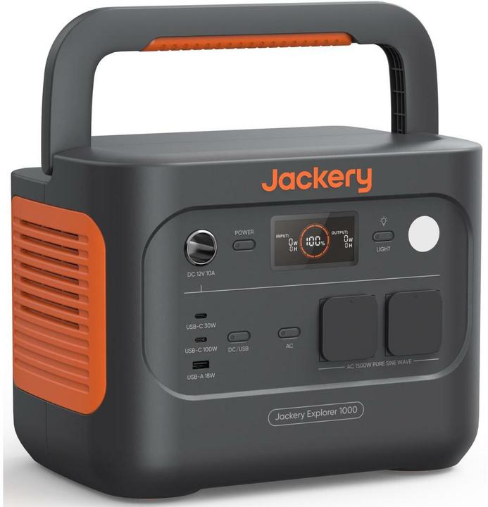 Image du produit Jackery Explorer 1000 (1070 Wh, 10.80 kg)