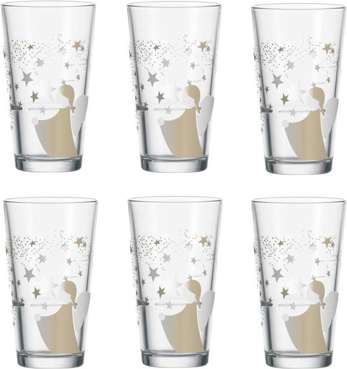 Immagine prodotto Leonardo Bicchiere da bere Natale Set di 6 angeli (0.33 l, 6 x)